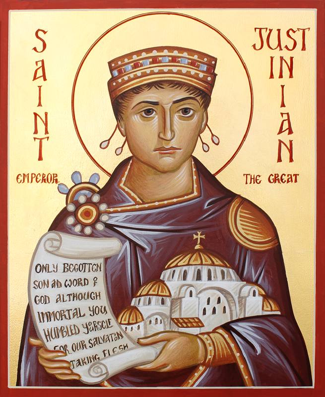 St Justinian the Emperor – Damascene Gallery